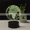 3D LED Night Light Acrylic Lamp illusion Lamp Earth Globe