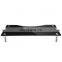 Hot sale clear tempered glass stainless steel tv stand design