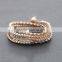 2016 multilayer wrap bead bracelet XE09-0339