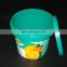 500ml 760ml 1L 2L Cheap Food Grade Yogurt Bucket Wholesale Plastic Pail With Lid