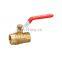 2pc dn20 dn40 lever forge brass ball valve