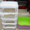 4 tier removable plastic storage drawer, plastic storage cabinet