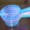 Clear plastic water ladle or soup ladle