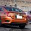 Новый задний бампер для автомобиля, автомобильные аксессуары для Honda Civic 2016 - 2018