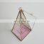 Glass Copper Pyramid Succulent plants geometric terrarium clear flower vase Jewelry Box