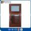 ROGENILAN Indoor Wooden Grain Louver Shutters Aluminium Bathroom Window Designs
