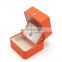 Newest Fashion Orange Leather White Velvet Led Pendant Box