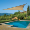 16.5 x 16.5 x 16.5FT Triangle Terra UV Block Sun Shade Sail Perfect for Outdoor Patio Garden