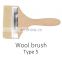 High Quality Wooden Handle Goat Hair Gilding Cleaning Tools Wall Paint Brush