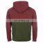 Two Tone Olive Green and Maroon Custom Made Hoodie for Men Latest Design Men's Hoodies & Sweatshirts With Hood