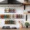 Metal Linear Simple Hanging Spice Rack Spice Rack Organizer Wall Mounted Storage Rack Hanging Shelf