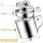 Oil Strainer Pot Grease Can,Food Strainer Stainless Steel Oil Storage Can Container with Fine Mesh Strainer,Suitable for Storing