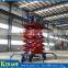 Mobile scissor man lift, hydraulic lifter