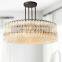 Exquisite Modern Luxury Diamond-Cylindrical Crystal Pendant Chandelier for Living Dining room Kitchen Island Foyer Bedroom