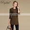 Autumn Winter New Style 100% Cashmere Sweater Knitted Long Crew Neck Chinese Style Anti-Shrink Solid OEM Service Available
