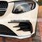 X253 GLC Front Bumper Canards with Carbon Fiber Fog Lamp Vents for Mercedes Benz X253 GLC Class