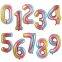 40 Inch Macaron Blue Pink Foil Number Balloons 0 1 2 3 4 5 6 7 8 9 Birthday Party Baby Shower Wedding Decoration Festival Ballon