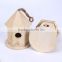 Small new unfinished wooden bird house wholesale
