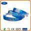 Custom embossed/imprinted/printed logo motivational silicone wristbands