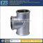 customized stainless steel casting pipe tee