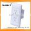 best quality smart app female unique designUSA usb wall socket 125v 15a 2 gang electric outlet with dual usb
