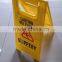 Durable plastic wet floor sign
