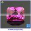 # 3 Octagon Cut Machine Cut Pink Corundum Ruby Stone