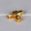 RF Coaxial adapter SMA Jack(female) to two SMA female T type