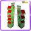 customized pet shop pet food promotion cardboard floor display stand