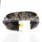 Pave Diamond Enamel Bangle Jewelry, 925 Silver 14K Yellow Gold Handmade Designer Enamel Bangle Jewelry, Fashion Jewelry Supplier