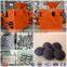 Round shape high burning value iron oxide skin briquette press machine
