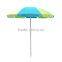 china twist-in beach sunshade umbrella parasol for outdoor sand beach in polyester fabric