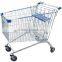 Popular sell cheap wire metal shopping trolley price with high quality