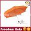 19 Inch 6K Orange Smart 5 Folding Umbrella Custom Logo