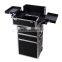 Aluminum Rolling Wheel Makeup Train Case