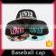 Leather strap plain black snapback softtextile suede baseball cap
