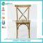 Factory price natural oak wood cross back chair