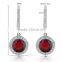 Best Wholesale Websites Crystal Drop Garnet Earrings From Prague