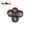 11.5mm(18L) Fashion Wood Grain Resin Buttons 4 Holes Sewing Craft DIY Accessories For Bag Shoe Garment #FLN004-11.5B