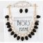 Fashion fluorescence color Water Drop Beads Bib Necklace Candy Resin beads Necklace