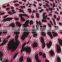 rose red black leopard pattern polyester milk fiber Spandex print fabrics