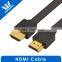 Flat 2.0V HDMI cable A male to A male with Ethernet Supports 3D & Audio Return Channel