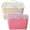 PE storage box,plastic flexible tubs with handle with lid,PE box,REACH