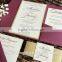Wedding Stationary pocket fold wedding invitations cards in retail price
