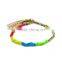 2016 Hot Sale Wholesale Pormotion Gift Cheap Handmade Rainbow Colour Friendship Bracelet