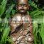 Resin happy monk garden statues