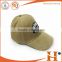 2016 China factory high quality custom khaki corduroy baseball cap curved brim custom hats