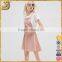 Wholesale fashion classic pinafore design stretch insert to back crossed back straps dress for women                        
                                                Quality Choice