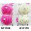 wholesale hot pin satin rose flower hair clips hair accessories