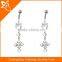 BR01716 crystal belly button rings , dangle dream catcher belly ring